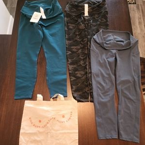 Fabletics 3-Pack Leggings (1 NWT, 2 NWOT)